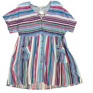 Davi&Dani Mid Sleeve Tunic with front pockets NWT